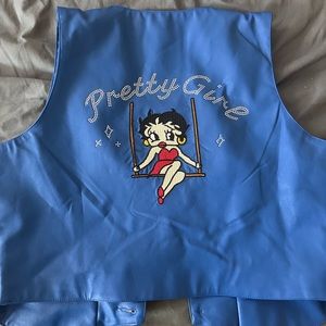 FBC faux leather pretty girl vest